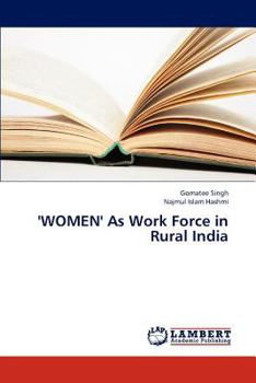 Paperback 'Women' as Work Force in Rural India Book