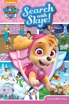 Hardcover Nickelodeon Paw Patrol: Search with Skye! Little Look and Find Book