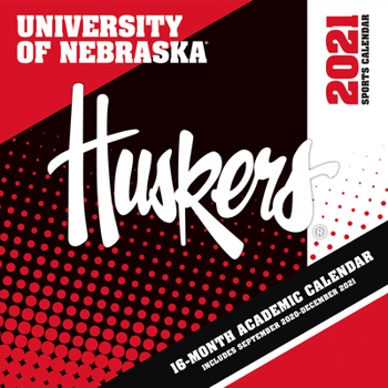 Calendar Nebraska Cornhuskers 2021 12x12 Team Wall Calendar Book