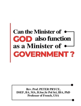 Hardcover Can the Minister of God Also Function as a Minister of Government? Book