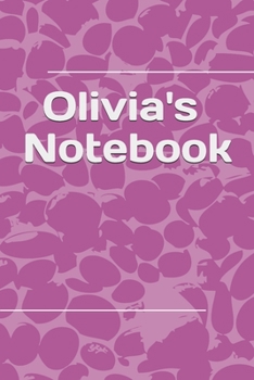 Olivia Personalised Notebook: Olivia Themed Notebook/ Journal/ Notepad/ Diary For Teens, Adults and Kids 100 Black Lined Pages 6 x 9 inches