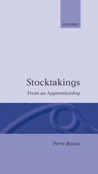 Hardcover Stocktakings from an Apprenticeship Book