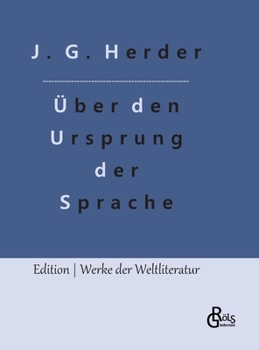 Hardcover Abhandlung über den Ursprung der Sprache [German] Book