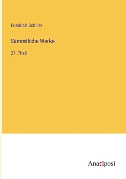 Paperback Sämmtliche Werke: 27. Theil [German] Book
