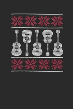Christmas Guitar: Blank Lined Notebook (6" x 9" - 120 pages) ~ Christmas Themed Notebook for Daily Journal, Diary, and Gift