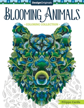 Paperback Blooming Animals (Filippo Cardu Coloring Collection) Book