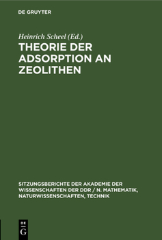 Hardcover Theorie Der Adsorption an Zeolithen [German] Book