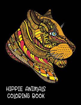 Paperback Hippie Animals Coloring Book: 72 Relaxing for Adult Book