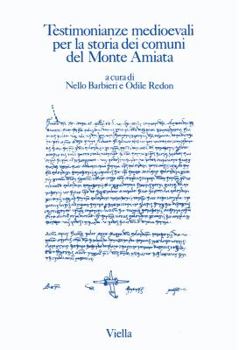 Paperback Testimonianze Medioevali Per La Storia Dei Comuni del Monte Amiata [Italian] Book