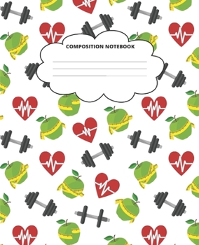 Sports Composition Notebook: Blank Lined Cute Notebooks for Girls Teens Kids School Writing Notes Journal (7.5 x 9.25 in)