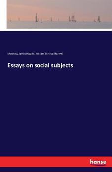 Paperback Essays on social subjects Book