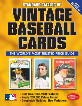 Paperback Standard Catalog of Vintage Baseball Cards Book