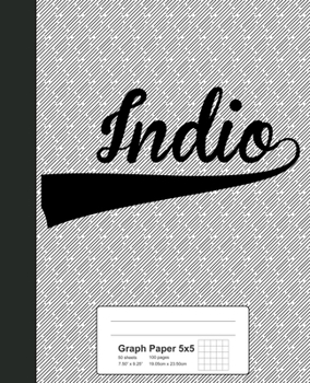 Paperback Graph Paper 5x5: INDIO Notebook Book
