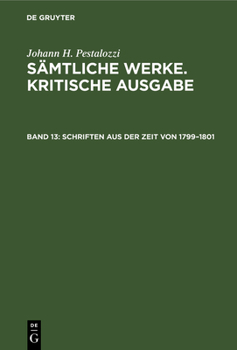 Hardcover Schriften Aus Der Zeit Von 1799-1801 [German] Book