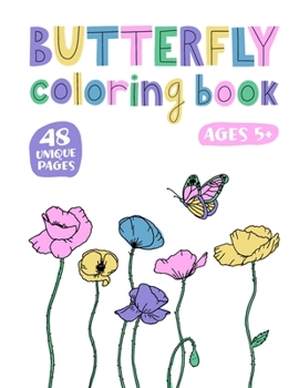 Paperback Butterfly Coloring Book: For Girls Teens or Adults Book