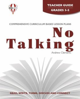 Paperback No Talking - Teacher Guide by Novel Units Book