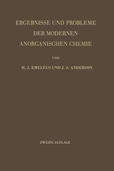 Paperback Ergebnisse Und Probleme Der Modernen Anorganischen Chemie [German] Book