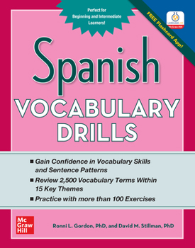 Paperback Spanish Vocabulary Drills Book