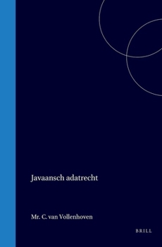 Hardcover Javaansch Adatrecht [Dutch] Book