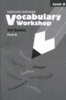 Paperback Vocabulary Workshop Test Booklet Form B Level B Book