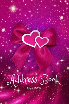 Paperback Address Book Pink Bow: Pink Bow & Pink Heart Address Book