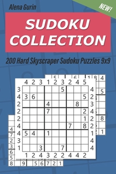 Paperback Sudoku Collection: 200 Hard Skyscraper Sudoku Puzzles 9x9 Book