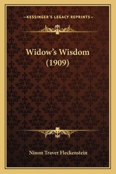 Paperback Widow's Wisdom (1909) Book