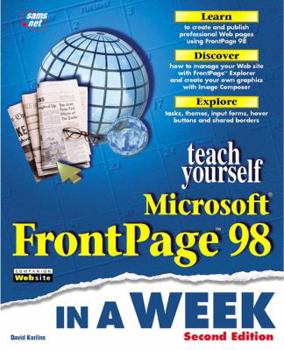 Hardcover Teach Yourself Microsoft FrontPage 98 Book