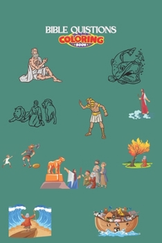 Paperback Bible quiz for kids and colouring Book