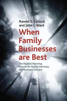 Hardcover When Family Businesses Are Best: The Parallel Planning Process for Family Harmony and Business Success Book