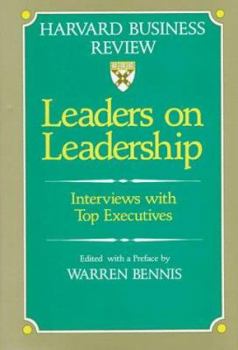 Hardcover Leaders on Leadership: Interviews with Top Executives Book