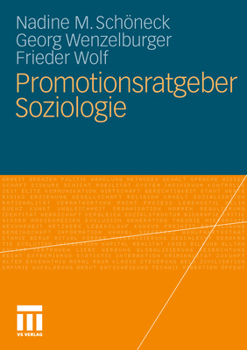 Paperback Promotionsratgeber Soziologie [German] Book