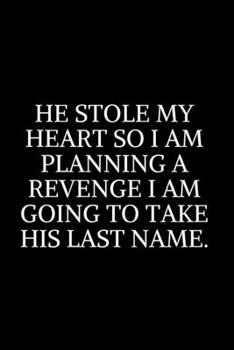 Paperback He Stole My Heart: Wedding Guest Tracker, Wedding Guest Planner List, List Names and Addresses of People to Invite, Gift Received and Tha Book