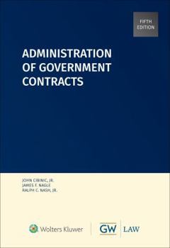 Paperback Administration of Government Contracts Book