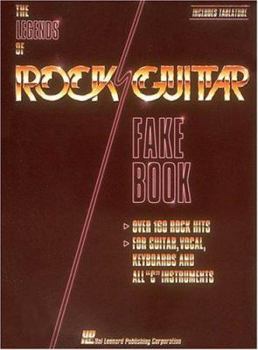 Paperback Legends of Rock Guitar Fake Book