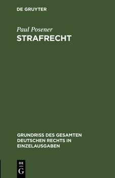 Hardcover Strafrecht [German] Book