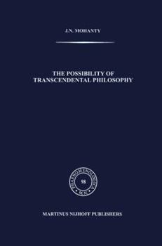 Paperback The Possibility of Transcendental Philosophy Book