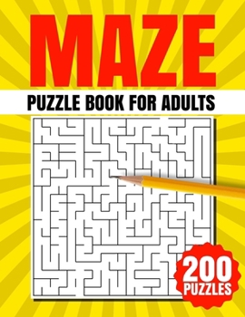 Paperback Maze Puzzle Book for Adults Book