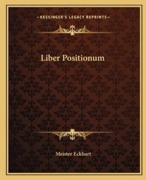 Paperback Liber Positionum Book