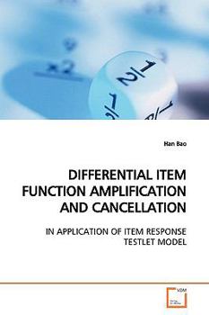 Paperback Differential Item Function Amplification and Cancellation Book