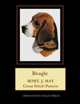 Paperback Beagle: Robt. J. May Cross Stitch Pattern [Large Print] Book