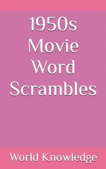 Paperback 1950s Movie Word Scrambles Book