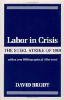 Paperback Labor in Crisis: The Steel Strike of 1919 Book