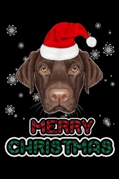 Merry Christmas: Labrador Retriever Santa Hat Merry Christmas Funny Dog Xmas Journal/Notebook Blank Lined Ruled 6x9 100 Pages