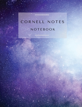 Cornell Notes Notebook: Space Galaxy Workbook for Boys, Girls, Teens, Kids Students Back to School (Index and Numbered Pages)