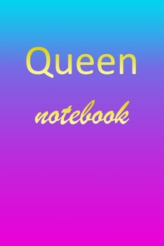 Paperback Queen: Blank Notebook - Wide Ruled Lined Paper Notepad - Writing Pad Practice Journal - Custom Personalized First Name Initia Book