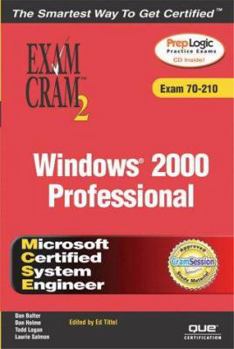 Paperback MCSE Windows 2000 Professional Exam Cram 2 (Exam Cram 70-210) Book