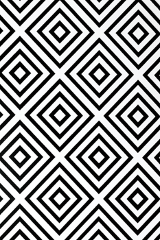 Hardcover Hardcover Classic Notebook: 256 Lined Page Notebook, 7-x-10-inch, Black and White Geometric: 256 Lined Page Notebook, 7-x-10-inch, Black and White Geo Book