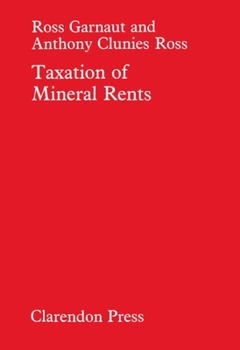 Hardcover Taxation of Mineral Rents Book