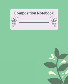 Paperback Composition Notebook: Wide Ruled Notebooks Paper - Composition Notebook (Diary, Journal) 7.5x9.25in 110 Pages Wide Ruled Notebooks Paper Book